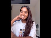 Preview 1 of Petite Indian miaz reacts to Amanee