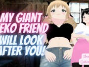 Preview 1 of [VORE AUDIO ROLEPLAY] Giantess Neko Plays With and Swallows You!  (PART 3)