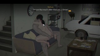 NTR Hentai Game Cheating Girlfriend get caught fucking in garage! - Tenant of the Dead
