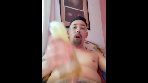 Fucking Fleshlight With My Big Asian Cock and Cum So Much