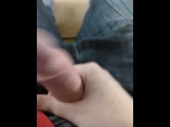 Masturbating fully clothed while not home alone