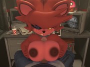 Preview 4 of FNAF Foxy Titjob Five Nights at Freddy's Cum in Mouth black man