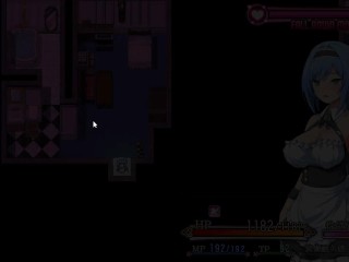 Nightmare knight - A sexy maid doing hardcore analsex on public Video