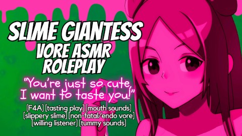 [Audio only] Giantess Slime Swallows You Because You're Cute! Non Fatal Vore ASMR Roleplay