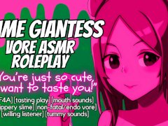 [Audio only] Giantess Slime Swallows You Because You're Cute! Non Fatal Vore ASMR Roleplay