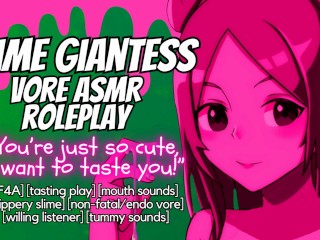 [Audio only] Giantess Slime Swallows You Because You're Cute! Non Fatal Vore ASMR Roleplay Video