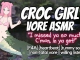 [Audio only] Croc Girl Swallows You! Non Fatal Vore ASMR Roleplay