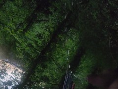 Painful piss in nature after cycling