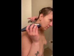 shaving my head