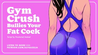 Gimnasio Crush intimida tu polla gorda y te cuenta hasta el orgasmo (Femdom ASMR) (Juego de roles de audio)