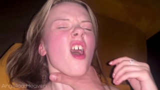 POV 18 year cute girl loves anal sex too much