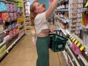 Preview 2 of Exposing My Nipples at the Grocery Store