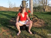Preview 2 of Outdoor Sybian Ride!!! (FULL VIDEO ON OF!!)