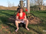 Preview 4 of Outdoor Sybian Ride!!! (FULL VIDEO ON OF!!)