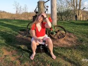 Preview 5 of Outdoor Sybian Ride!!! (FULL VIDEO ON OF!!)