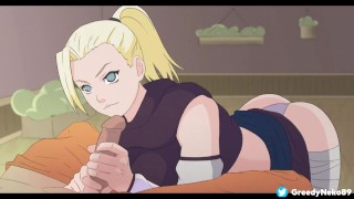 Vivir con Tsunade V0.37 [6] Ino se masturba la polla de Naruto