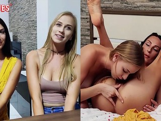 Ersties - Sirena nimmt Alison G von hinten mit dem Strap-on