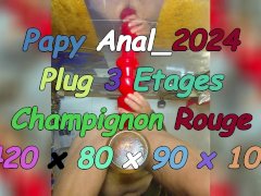 05_Anal_2024 Papy joue avec le champignon 3 étages rouge de 420 x 80 x 90 x 100
