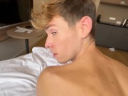 Preview 6 of sexy Twink fuck boy with blue eyes
