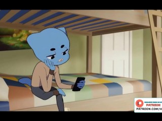 Gumball Maman Enregistrant Une Vidéo 🍑 Spéciale Le Monde Incroyable De L’animation Gumball Hentai 4K 60Fps