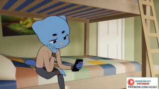 Gumball Mom Recording A Special Video The Amazing World Of Gumball Hentai Animation 4K 60Fps