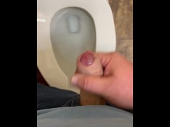 Quick cum while at work