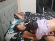 Preview 3 of I enter my boss's wife's bedroom and wake her up and we fuck
