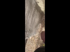 I jus love to pee outside, public piss