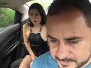 Preview 1 of I have my lush toy in my pussy and the driver has control of my toy and makes me cum in the uber