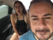 Preview 5 of I have my lush toy in my pussy and the driver has control of my toy and makes me cum in the uber