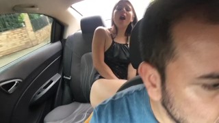 I have my lush toy in my pussy and the driver has control of my toy and makes me cum in the uber