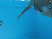 Preview 6 of Hottest Hungarian milf Angelica gets horny underwater
