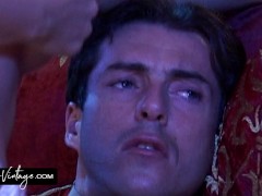 Vintage anal threesome in Roma