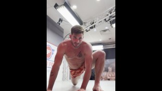 Stretching at Evolved fights