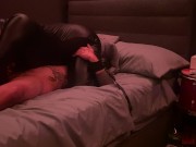Preview 3 of Riding Boyfriend In Latex Until He Cum’s inside me!