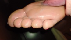 Footjob from great woman
