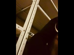 A depraved sissy slut Cum1ra jumps on a big dildo almost at the workplace