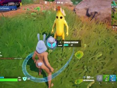 Fortnite Nude Mods Installed Gameplay Naked Bunny Girl Skin Gameplay Part 1