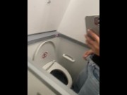 Preview 3 of I have an squirt in the airplane bathroom.