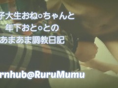 【個人撮影】女子大生の年下M男あまあま射精管理 - Screenshot 1 of 16 - Amateur Couple