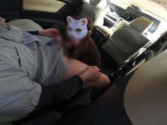 車の中で旦那を見せられながら連続絶頂中出し騎乗位