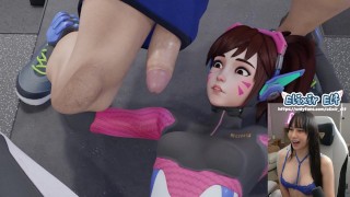 This is the guy she tells you not to worry about. DVA Personal Trainer - Overwatch HENTAI