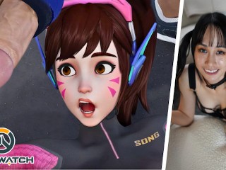This is the guy she tells you not to worry about. DVA Personal Trainer - Overwatch HENTAI Video