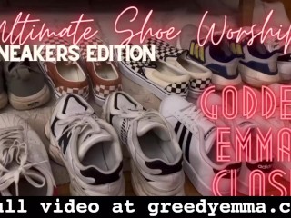 Ultimate Shoe Worship Sneakers Edition - Foot Fetish Sapatos Sujos Goddess Adoração Humilhação