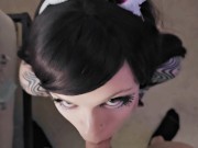 Preview 1 of DVa Is A Slut For Sucking Cock - Cute Gamer Girl Cosplay Blowjob POV