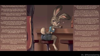 ASMR Judy Hopps aime votre odeur alpha masculine dans une barre Zootopia