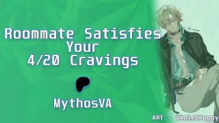 Getting High And Fucking Your Roommate Switch Msub Male Moaning ASMR Roleplay For Women