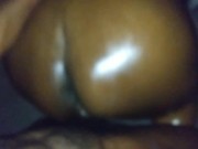 Preview 2 of I LIKE THE WAY CHOCOLATE BBW MOVES HER BOOTY AS SHE TWIRLS HER CREAMY PUSSY ON GORILLA DICK!!!!!!!