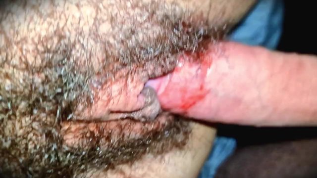 Hairy pussy fucked missionary