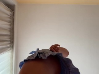 Ass shaking in mini skirt and face sitting fantasy